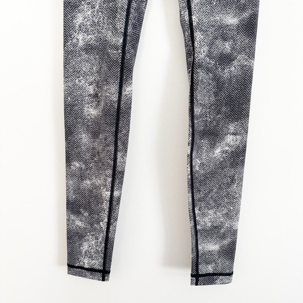 LULULEMON Wunder Under Pant Leggings Diffusion White Black 6 - Picture 5 of 9